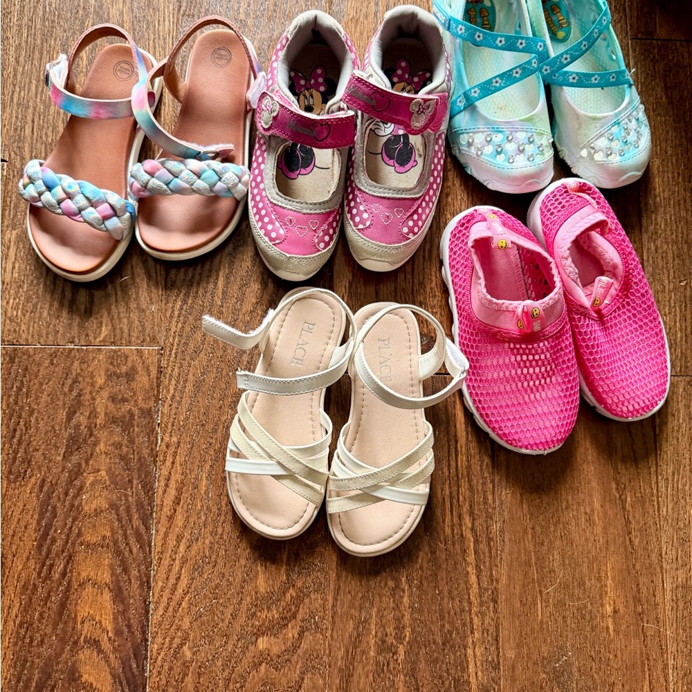 Kids Multi-Color Sandals and Shoes Set